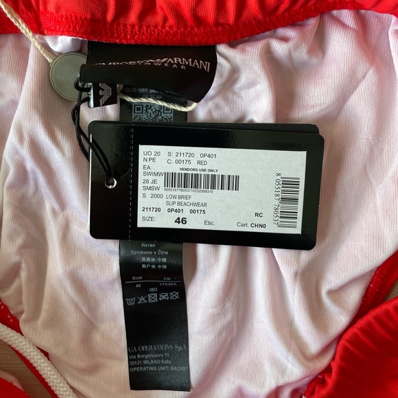 EMPORIO ARMANI MEN’S SWIMSUIT BRIEF SPEEDO SLIP SEXY - Picture 2 of 4